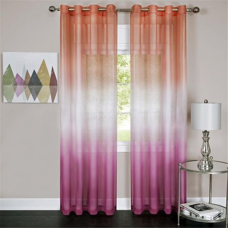 EYECATCHER Rainbow - Single Grommet Panel, Pink - 52 x 63 in. EY2511579